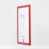 Cadre photo bois profil 43 rouge brillant 42x59,4 cm verre normal