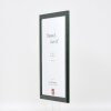 Cadre photo en bois profil 43 tannengrün 50x100 cm verre normal