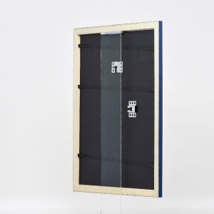 Cadre photo bois profil 43 royalblau 50x100 cm verre normal