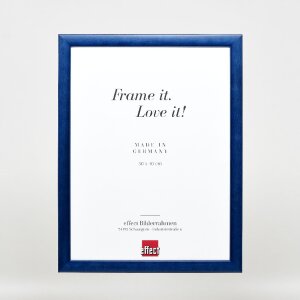 Cadre photo en bois Profil 43 royalblau 50x60 cm verre normal