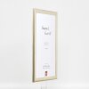 Cadre photo en bois Profil 43 argent 50x65 cm verre standard