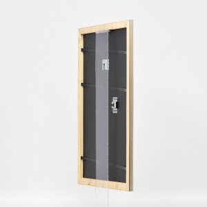 Cadre photo en bois profil 43 argent 59,4x84,1 cm verre standard