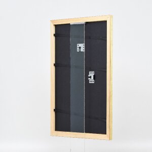 Cadre photo bois profil 43 doré 62x93 cm verre standard