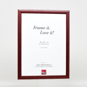 Cadre photo en bois profil 43 rouge 62x93 cm verre normal