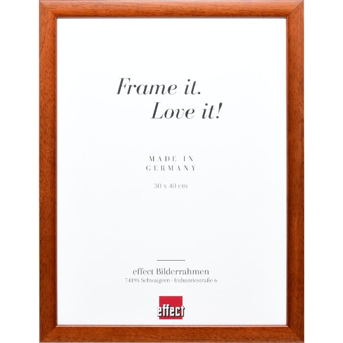 Cadre photo en bois profil 43 marron 70x100 cm