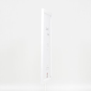 Cadre photo en bois profil 43 blanc brillant 10,5x14,8 cm