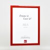 Cadre photo en bois profil 43, rouge brillant 10,5x14,8 cm