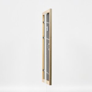 Cadre photo en bois Profil 43 argent 61x91,5 cm verre normal