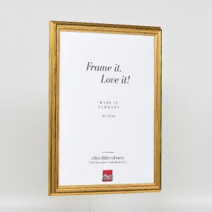 Cadre photo baroque en bois massif doré 40x60 cm