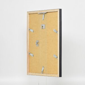 Cadre photo en bois profil 48 argent 9x13 cm verre clair