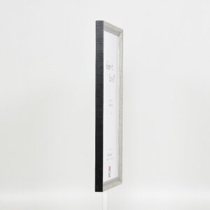 Effect Cadre Photo Bois Profil 48 Argent 10x10 cm Verre Clair