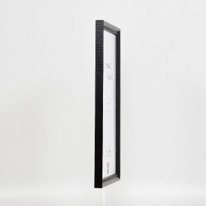 Cadre photo en bois profil 48 noir 18x32 cm verre clair