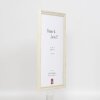 Cadre photo bois profil 48 blanc 20x30 cm verre clair