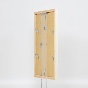 Cadre photo en bois blanc 25x60 cm avec verre clair