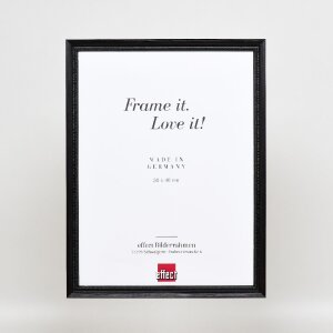 Cadre photo en bois profil 48 noir 25x70 cm verre clair