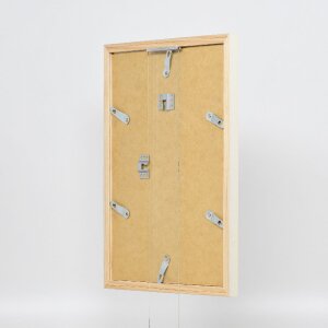 Cadre photo en bois profil 48 blanc DIN A3 avec verre clair