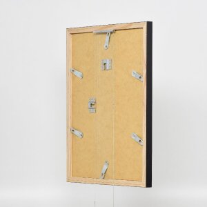 Cadre photo en bois profil 48 noir 30x45 cm verre clair