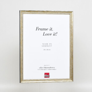 Cadre photo bois profil 48 or 35x50 cm verre clair