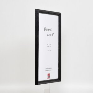 Cadre photo en bois profil 48 noir 35x50 cm avec verre clair