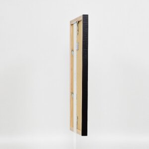 Cadre photo en bois profil 48 noir 35x50 cm avec verre clair