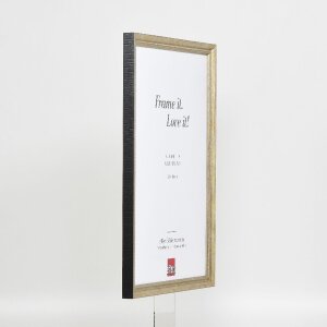 Cadre photo bois profil 48 or 40x40 cm verre clair