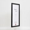 Cadre photo en bois profil 48 noir 30,5x91,5 cm verre clair