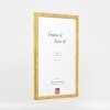 Cadre photo bois profil 51 antikgold 10x15 cm verre clair