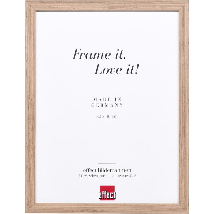 Cadre photo en bois noyer profil 54, 14,8x21 cm — Shabby chic