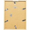 Cadre photo en bois effet profil 58 blanc 21x28 cm verre clair