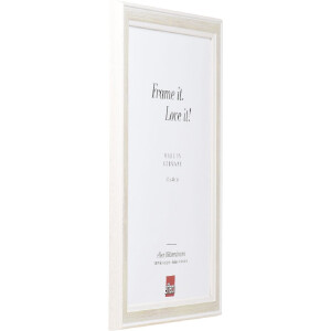 Cadre photo en bois blanc Profil 64, 18x24 cm
