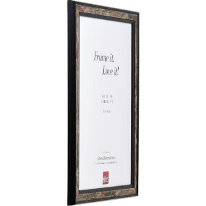 Cadre photo en bois Effect Profil 64 noir 30,5x91,5 cm verre clair