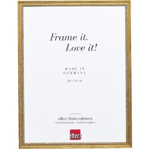 Cadre photo en bois profil 66 antikgold 30x45 cm verre clair