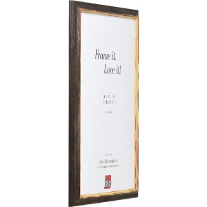 Cadre photo en bois Profil 67 brun foncé 13x18 cm avec verre clair