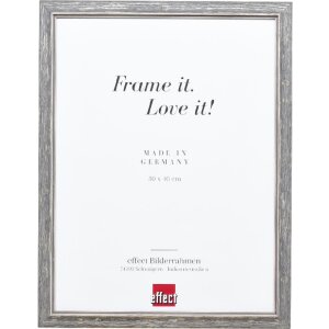 Cadre photo en bois Effect Profil 67 noir 25x80 cm avec...