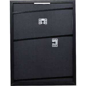 Cadre photo bois noir profil 74 59,4x84,1 cm verre clair