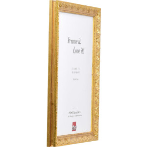 Cadre Photo Baroque Or 70x70 cm avec Verre Clair