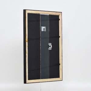 Effect Cadre photo en bois Profil 85 Noir 23x70 cm Verre normal