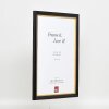 Effect Cadre photo en bois Profil 85 Noir 23x70 cm Verre normal