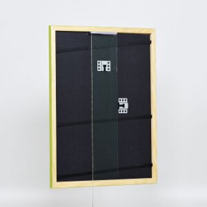 Effect cadre en bois Profil 89 vert 25x50 cm verre normal