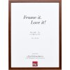 Cadre photo en bois profil Top S marron 21x29,7 cm avec verre standard
