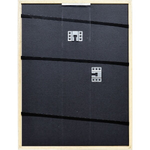 Cadre photo bois profil Top S argent 30x30 cm verre normal