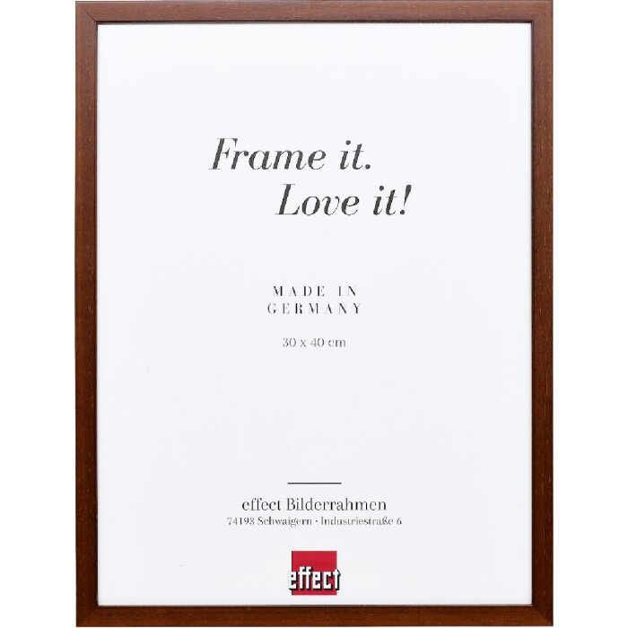 Cadre photo en bois Effect Profil Top S brun 30x30 cm verre normal