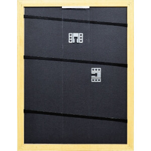 Cadre photo bois profil Top Pro 20x20 cm verre transparent