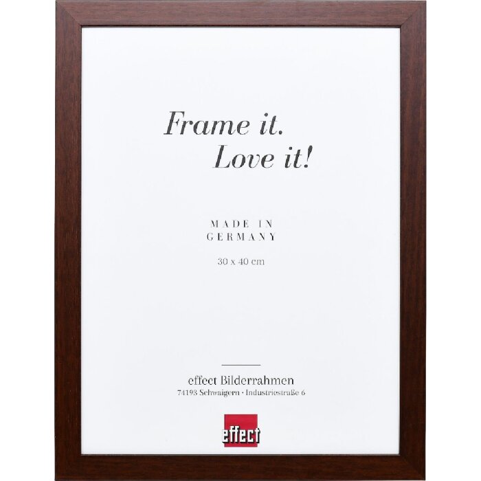 Cadre photo en bois marron Top Pro 25x35 cm verre clair