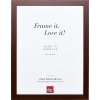 Cadre photo bois Profil Top Pro marron 35x50 cm verre clair