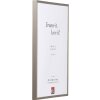 Cadre photo en aluminium A1 anti-incendie gris brossé 28x35 cm avec verre transparent