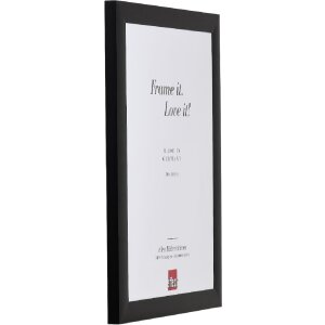 Cadre photo A1 protection incendie S3 noir 25x50 cm verre normal