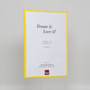 Cadre plastique Effect Art jaune 60x60 cm verre antireflet