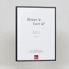 Cadre photo Effect aluminium Quadro 25x35 cm noir Verre antireflet