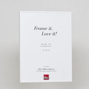Cadre photo Effect en aluminium Quadro 25x60 cm blanc Verre antireflet